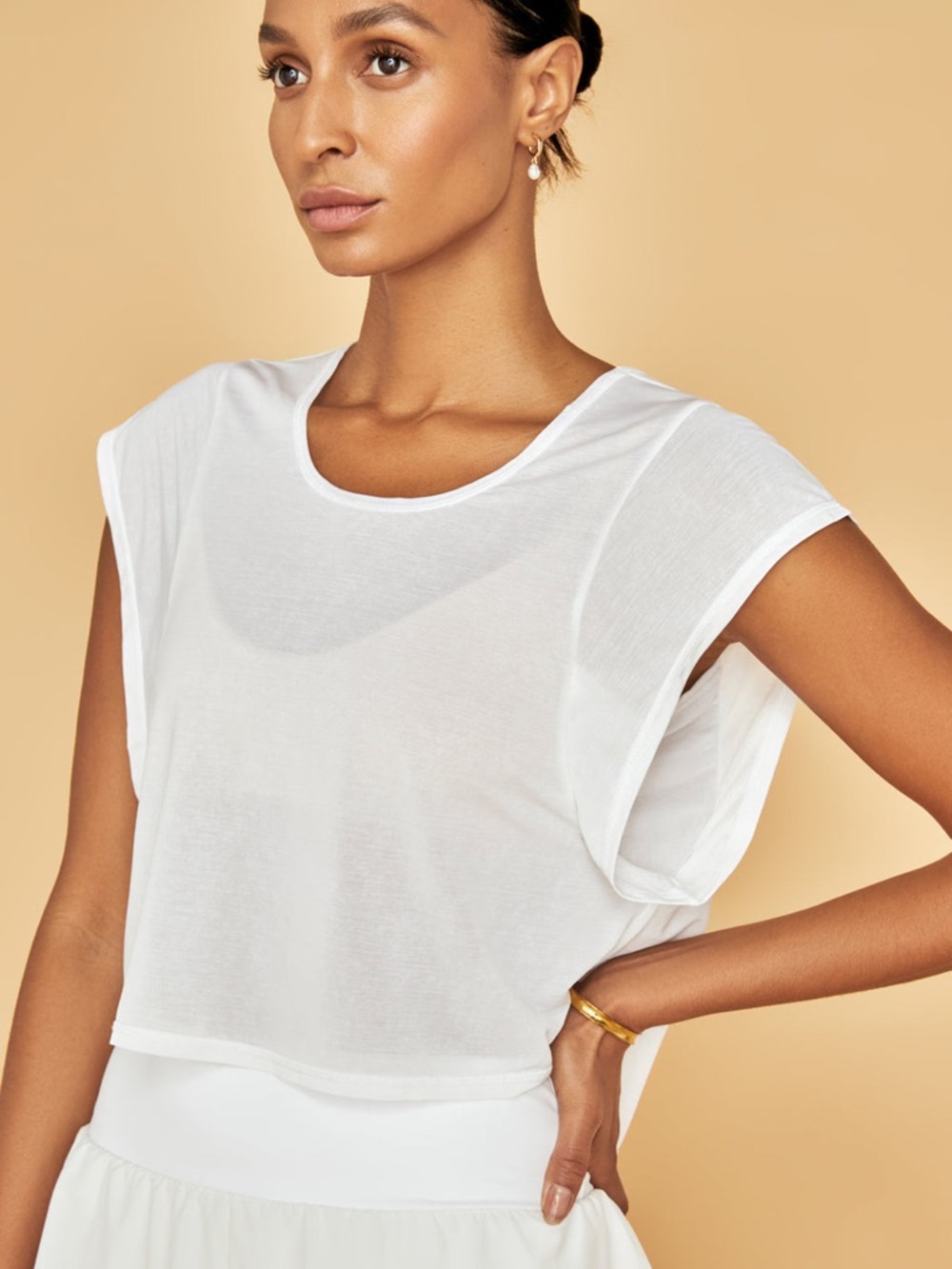 Varley Landon Top in White size Small
